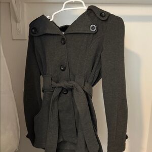 Stylish Dark Gray Button-Up Jacket